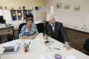Secretaria Estadual de Educação do Paraná; o secretário de Estado da Cultura, João Luiz Fiani visita a Superintendente da Educação Ines Carnieletto. 16-05-18. Foto: Hedeson Alves