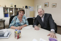 Secretaria Estadual de Educação do Paraná; o secretário de Estado da Cultura, João Luiz Fiani visita a Superintendente da Educação Ines Carnieletto. 16-05-18. Foto: Hedeson Alves