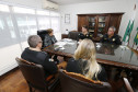 Secretaria Estadual de Educação do Paraná; Reunião no gabinete da Secretária Luciz Cortez com o Coronel Monteiro da PM. 21-05-18. Foto: Hedeson Alves