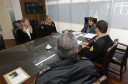 Secretaria Estadual de Educação do Paraná; Reunião no gabinete da Secretária Luciz Cortez com o Coronel Monteiro da PM. 21-05-18. Foto: Hedeson Alves
