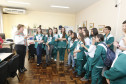 Secretaria Estadual de Educação do Paraná; Alunos da rede estadual que participaram da V Conferência Nacional Infantojuvenil pelo Meio Ambiente visitam a SEED. 19-06-18. Foto: Hedeson Alves