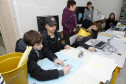 Secretaria Estadual de Educação do Paraná; Alunos do Colégio Estadual Aline Picheth participam de oficinas no SEED LAB. 12-07-18. Foto: Hedeson Alves