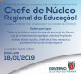 A Secretaria de Estado da Educação desenvolveu processo de credenciamento baseado na análise de competências. Podem participar todos os servidores ativos que já tenham exercido qualquer um dos cargos de diretor de escola, diretor auxiliar, chefe de núcleo regional ou assistente de núcleo.