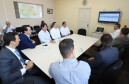 O governador Carlos Massa Ratinho Junior, acompanhou a apresentação das diretrizes de trabalho da nova gestão para a Educação, em encontro com o secretário Renato Feder e funcionários da Secretaria de Educação e do Esporte.Curitiba, 17-01-19.Foto: Foto: Rodrigo Félix Leal