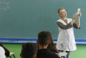 Colégio Estadual Frederico Guilherme Giese, em Piên. Na foto, a professora de  química, Solene Forteski. Foto: Arnaldo Alves/ANPr