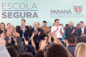 O governador Carlos Massa Ratinho Junior lança nesta quarta-feira (11) o programa Escola Segura na Região Metropolitana de Curitiba. Serão beneficiadas 40 escolas da região de nove municípios. Presentes: prefeito em exercício de São José dos Pinhais, Tiago Buhrer; secretários: de Educação, Renato Feder; de segurança pública, cel. Romulo Soares; comandante da PMPR, cel. Péricles de Matos; entre outros. N/F: secretário de Educação, Renato Feder.Curitiba, 11-09-19.Foto: Arnaldo Alves / AEN.