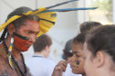 Nessa quinta-feira (12), 450 estudantes da Escola Estadual Dona Carola, em Curitiba, participaram da apresentação cultural da nação Fulni-ô, um dos mais tradicionais povos indígenas do Nordeste.