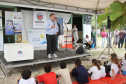 O lançamento aconteceu no Colégio Estadual Ilha da Peças, na Ilha das Peças, em Guaraqueçaba, com a presença do vice-governador e secretário da Educação, Flávio Arns.