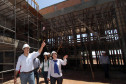 O governador Beto Richa visita as obras do Centro Estadual de Educação Profissional de Ibaiti.