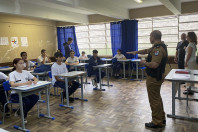 Treinamento de Segurança Escolar Avançado em escolas da rede estadual