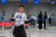 Com 187 embarques desta segunda, 579 estudantes da rede estadual já iniciaram intercâmbio