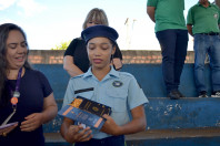 Aluna de colégio cívico-militar vence etapa estadual do concurso de redação do Senado
