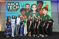 Evento de abertura do HackTech Paraná em Foz do Iguaçu (PR), na tarde desta terça-feira (23) no Rafain Palace Hotel & Convention