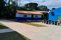Escola Estadual do Campo Flávio dos Santos, em Palmeira (depois)