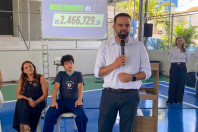 Colégio de Santo Antônio da Platina ganha nova quadra esportiva coberta