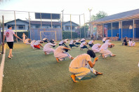 155 alunos da rede estadual participam de batizado e troca de cordas de projeto de capoeira