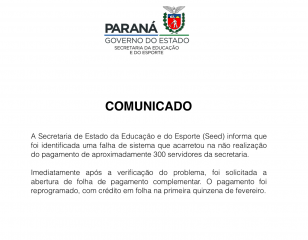 Comunicado