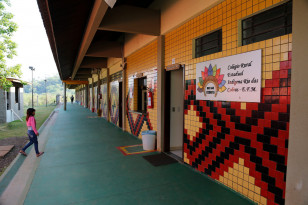A Secretaria de Estado da Educação, por meio da Coordenação de Educação do Campo, Indígena e Cigana regulamentará a oferta da Língua Indígena nas comunidades que não possuem escola regular. Os alunos terão suas matrículas e históricos escolares registrados em uma escola base indígena próxima a comunidade em que vivem.