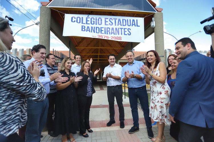 Inauguração do Colégio Estadual Bandeirantes