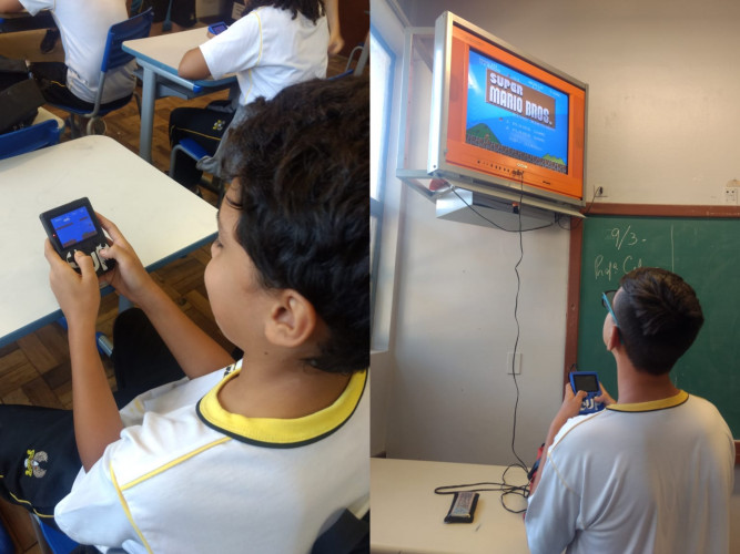 Jogos eletrônicos em sala