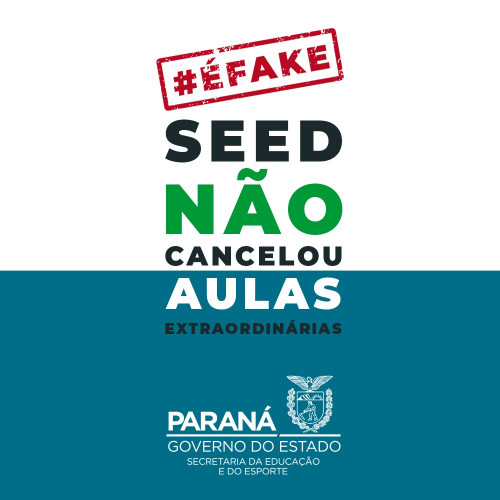 Seed não cancelou aulas extraordinárias