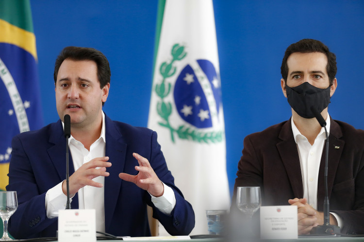 Ratinho e Renato Feder