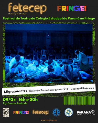 Espetáculos do CEP no Festival de Curitiba