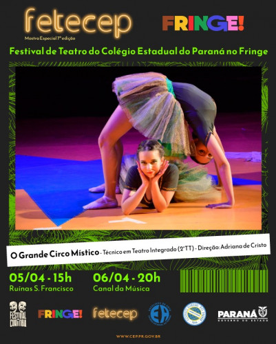 Espetáculos do CEP no Festival de Curitiba