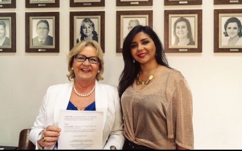 Diretora-geral da Seed-PR, Louise Caroline Campos Löw, representou o secretário de estado da educação, Roni Miranda