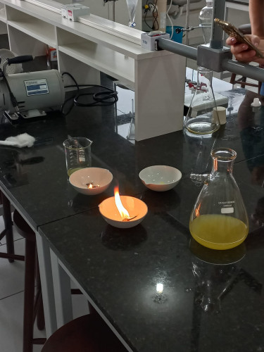 Feito a partir de óleo descartado, o biodiesel foi utilizado para abastecer um dos ônibus escolares da prefeitura que funcionou durante uma semana inteira