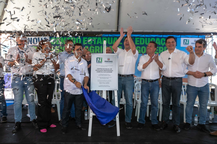 Com investimento de R$ 24 milhões, governador inaugura Colégio Agrícola de Goioerê
