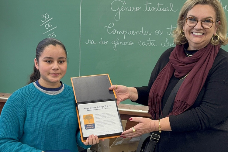 Aluna de Sengés é escolhida para representar o Paraná no programa Jovem Senador