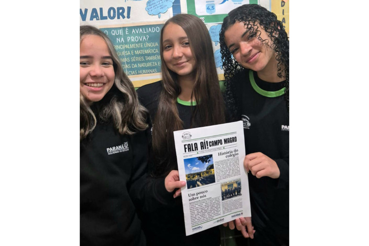 Parceiro da Escola: jornal produzido por alunos reforça integração e desempenho
