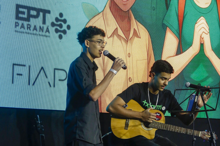 Evento de abertura do HackTech Paraná em Foz do Iguaçu (PR), na tarde desta terça-feira (23) no Rafain Palace Hotel & Convention