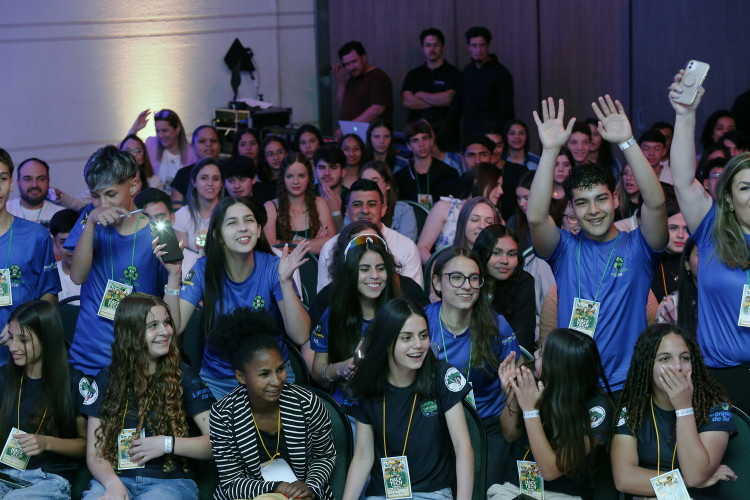 Evento de abertura do HackTech Paraná em Foz do Iguaçu (PR), na tarde desta terça-feira (23) no Rafain Palace Hotel & Convention