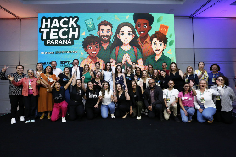 Evento de abertura do HackTech Paraná em Foz do Iguaçu (PR), na tarde desta terça-feira (23) no Rafain Palace Hotel & Convention