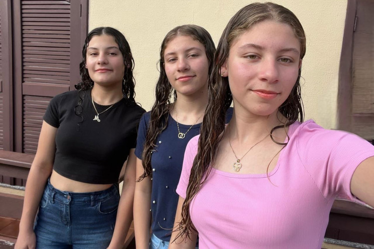 Trigêmeas de Palmas se preparam para intercâmbios do Ganhando o Mundo 2026