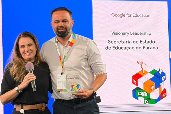 Educação do Paraná recebe prêmio do Google voltado à tecnologia no aprendizado