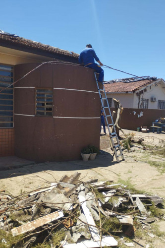 Paraná pessoas privadas de liberdade para reconstruir escolas e Apae de Rio Bonito do Iguaçu