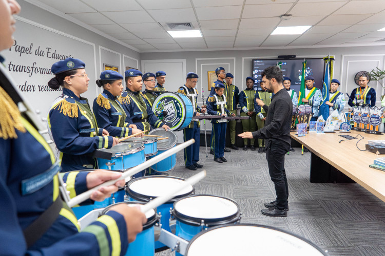 Fanfarra de colégio paranaense ganha prêmio em Santa Catarina