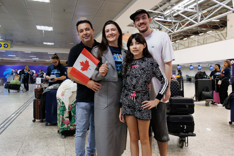 Primeiro embarque do ano do Ganhando o Mundo Professor leva 132 docentes ao Canadá