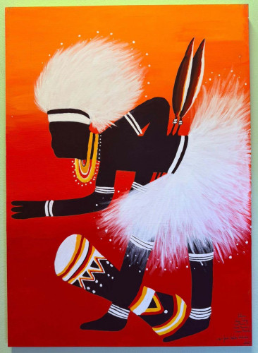 Raízes africanas e indígenas: colégio estadual expõe obras em shopping de Umuarama