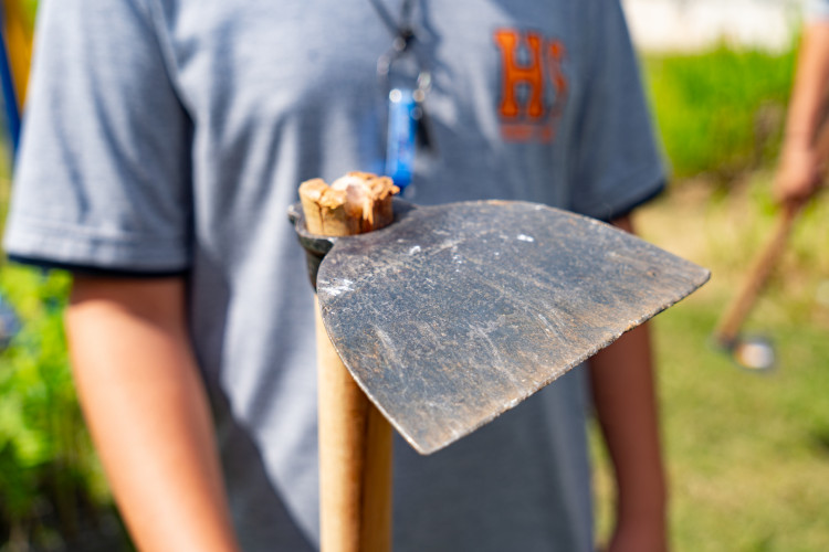 Alunos plantam cinturão verde e avançam na recuperação de rio em São José dos Pinhais
