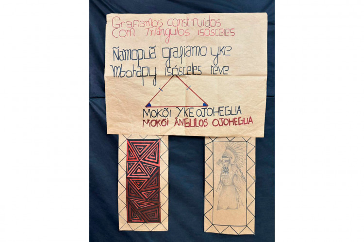 Professora usa grafismos e artesanatos indígenas para ensinar Geometria e Trigonometria