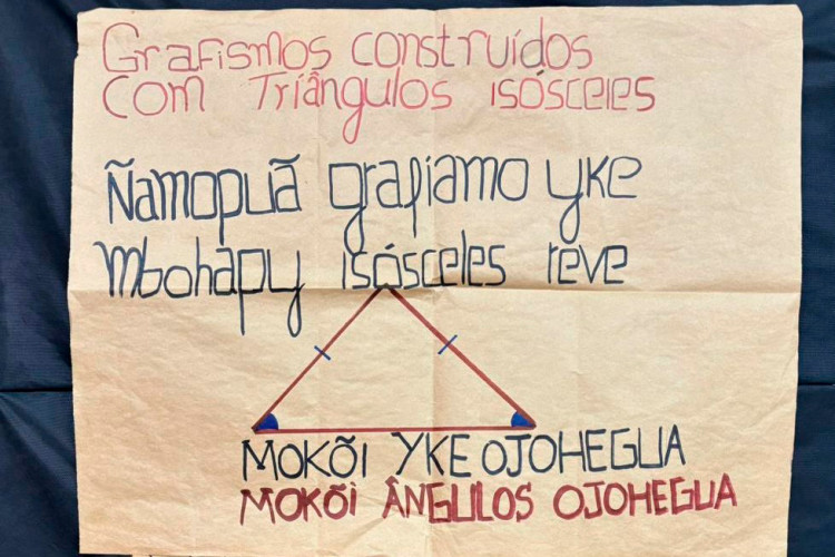 Professora usa grafismos e artesanatos indígenas para ensinar Geometria e Trigonometria