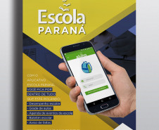 cartaz aplicativo escola paraná