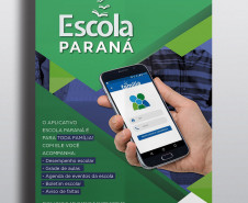 cartaz aplicativo escola paraná