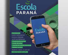 cartaz aplicativo escola paraná