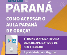 Como acessar o Aula Paraná e o Google Classroom de graça