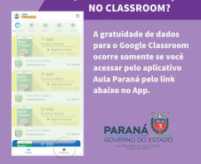 Como acessar o Aula Paraná e o Google Classroom de graça